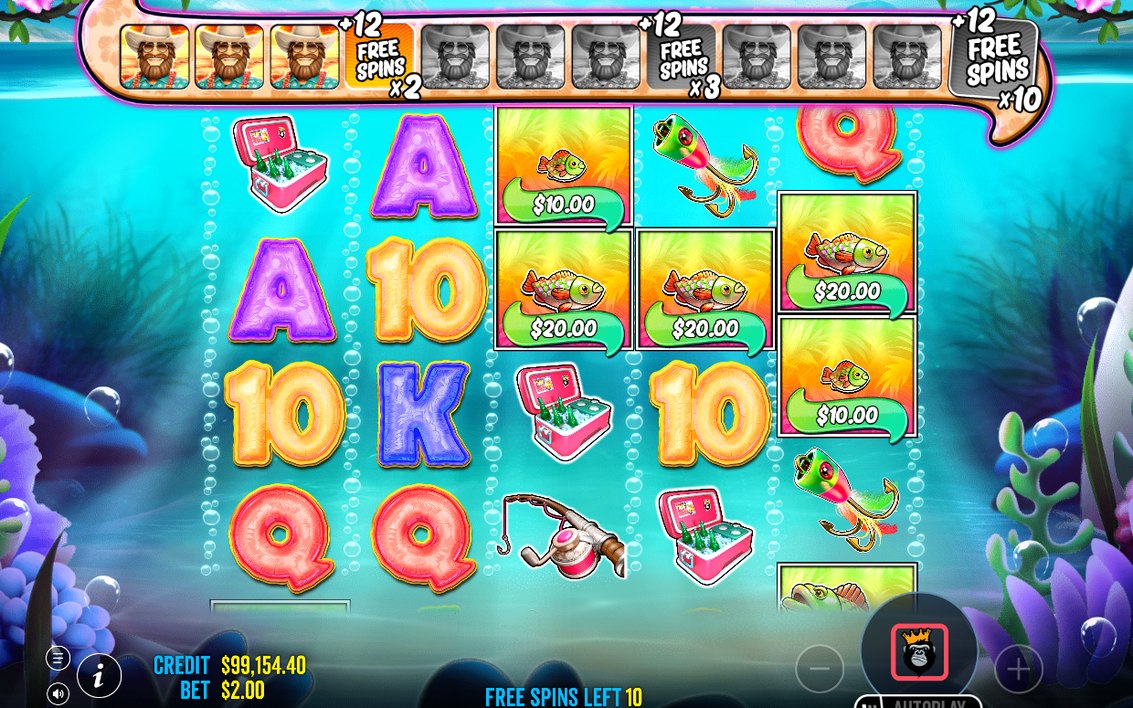 Free spins med multiplikatorn 1x, 2x, 3x och 10x