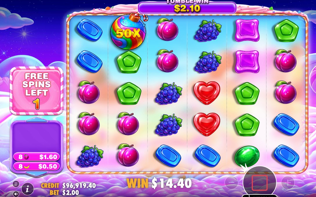 Free Spins där fler scatter-lollipops ger extra snurrar