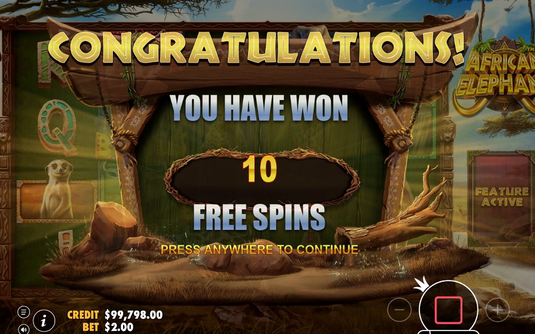 Free Spins-läge där WILD SHAPE gäller på varje snurr